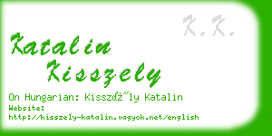 katalin kisszely business card